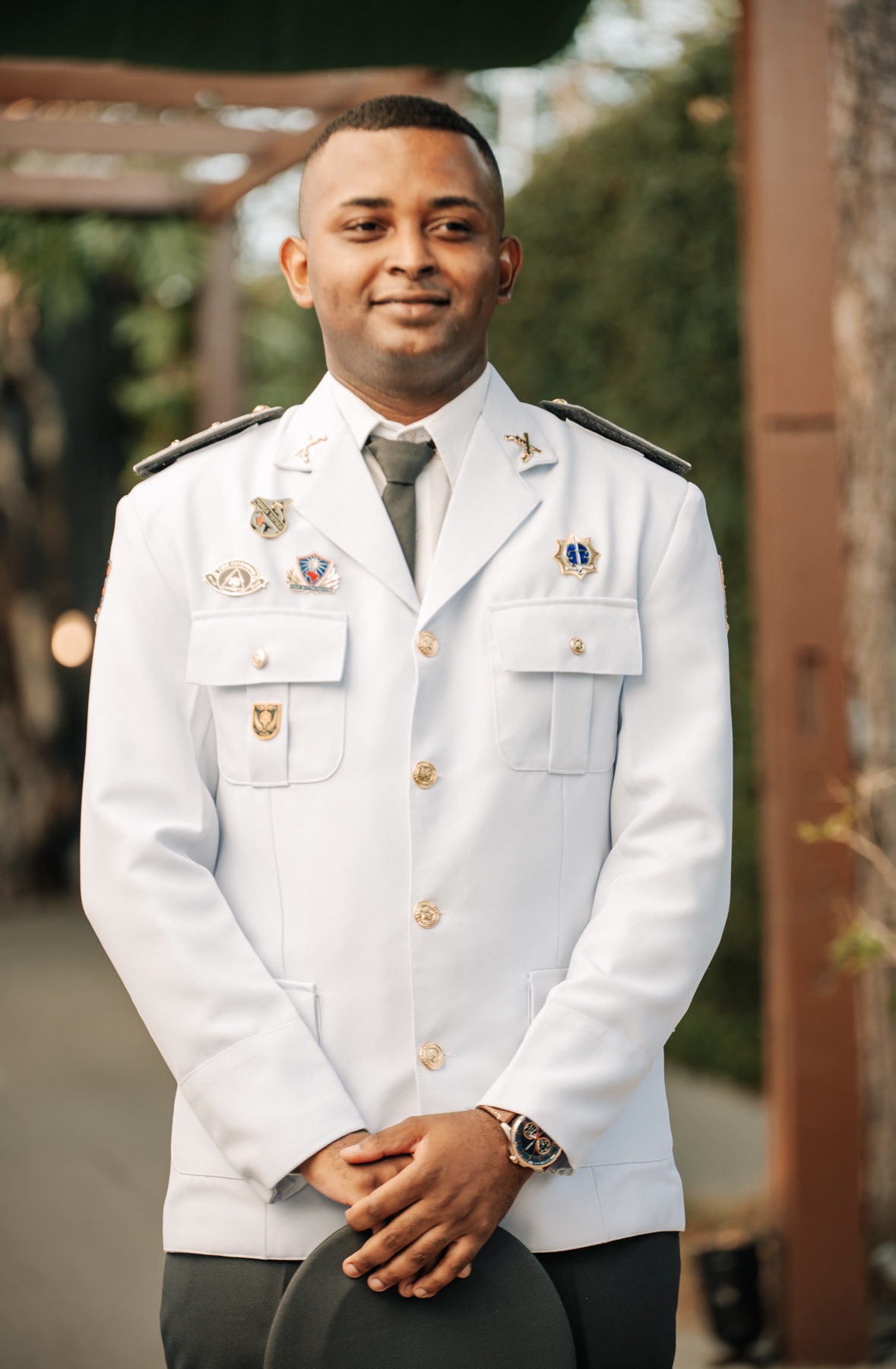 Claudir Ewerton em uniforme de gala da Polícia Militar do Maranhão
